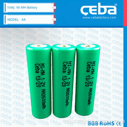 Ceba AA 2600mAh 1.2V ni-mh rechargeable battery nickel metal hydride battery high quality
